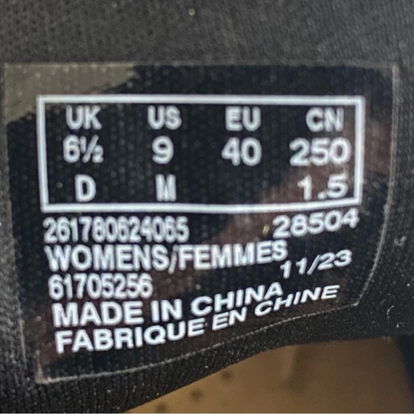 Clarks Caroline Echo Canvas Sneakers Women’s Size 9M Black Gray Side Zip - Picture 9 of 10